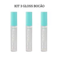 Kit 3 Lip Gloss Bocão Linha Basic 4ml - Safira 4ml