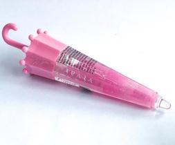 Kit 3 lip gloss guarda-chuva metálico fofo