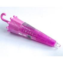 Kit 3 lip gloss guarda-chuva metálico fofo