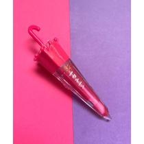 Kit 3 lip gloss modelo guarda-chuva cor metálico fofo criativo