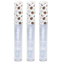 Kit 3 Lip Oil Fruits Lips De Coco Com Vitamina E - Dapop