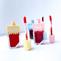 Kit 3 lip tint picolé lipstick alta pigmentação e duração com hidratação labial femino novidade moda - Filo Modas