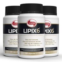 Kit 3 Lipix 6 Vitafor 120 cápsulas