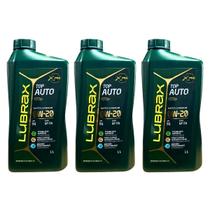 Kit 3 Litros Oleo Lubrax 0w20 Sintético API SQ SP SN GF7A Kit 3 Litros Oleo Lubrax 0w20 Sintético API SQ SP SN GF7A