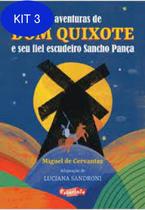 Kit 3 Livro As Aventuras De Dom Quixote E Seu Fiel Escudeiro