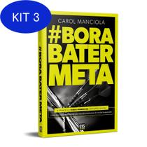 Kit 3 Livro Bora Bater Meta: O Desafio Da Venda
