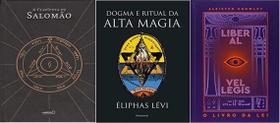 Kit 3 Livro Clavicula Salomão + Livro Lei + Dogma Alta Magia - Chave