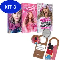 Kit 3 Livro Coleção Larissa Manoela + Marcador E Bottom