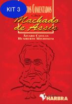 Kit 3 Livro Contos Comentados De Machado De Assis - Editora Harbra