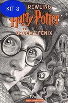 Kit 3 Livro Harry Potter - Vol 5 - Harry Potter E A Ordem Da - Rocco