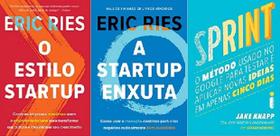 Kit 3 Livro O Estilo Startup + A Startup Enxuta + Sprint