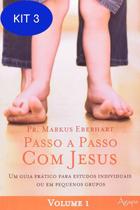 Kit 3 Livro Passo A Passo Com Jesus - Vol. 1 - Agape - Novo Seculo
