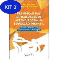 Kit 3 Livro Prevenção Das Dificuldades De Aprendizagem Na Educação - Wak Editora