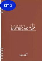 Kit 3 Livro Sanar Note Nutricao
