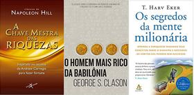 KIT 3 LIVROS A chave mestra das riquezas + O homem mais rico da Babilônia + Os segredos da mente milionária