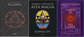 KIT 3 LIVROS A CLAVICULA DE SALOMÃO + O Livro da Lei Liber Al Vel Legis + Dogma e Ritual da Alta Magia