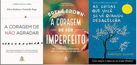 KIT 3 LIVROS A CORAGEM DE NÃO AGRADAR + A coragem de ser imperfeito + As coisas que você só vê quando desacelera