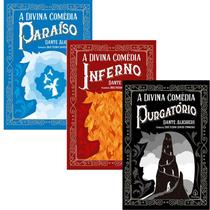 Kit 3 Livros A Divina Comédia Paraíso + Inferno + Purgatório Dante Alighieri