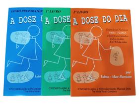 Kit 3 Livros A Dose do Dia - Exercícios de Piano Edna Mae Burnam