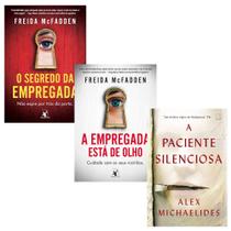 Kit 3 Livros, A Paciente Silenciosa + O Segredo Da Empregada (vol.2) + A Empregada Está De Olho (vol. 3) Freida Mcfadden Kit 3 Livros, A Paciente Silenciosa + O Segredo Da Empregada (vol.2) + A Empregada Está De Olho (vol. 3) Freida Mcfadden