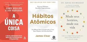 Kit 3 Livros A Única Coisa + Hábitos Atômicos + Mude Seus