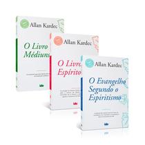Kit 3 livros Allan Kardec: O Evangelho Segundo o Espiritismo + O Livro dos Espíritos + O Livro dos M