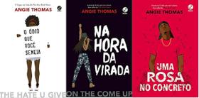 kit 3 livros Angie Thomas O ódio que você semeia + Na hora da virada + Uma rosa no concreto