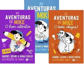 Kit 3 livros as aventuras de mike