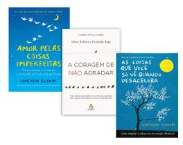 Kit 3 livros, As coisas que você só vê quando desacelera + A coragem de não agradar + Amor Pelas Coisas Imperfeitas
