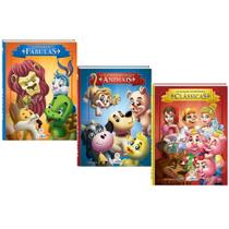 Kit 3 Livros As Mais Belas Fábulas Histórias Clássicas e Histórias de Animais Edição de Luxo Capa Dura Kit 3 Livros As Mais Belas Fábulas Histórias Clássicas e Histórias de Animais Edição de Luxo Capa Dura