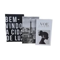 Kit 3 Livros Caixa - Chic - china