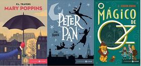 KIT 3 LIVROS capa dura Mary Poppins + Peter Pan + O Mágico de Oz
