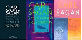 KIT 3 LIVROS CARL SAGAN Variedades da experiência científica + O mundo assombrado pelos demônios + Bilhões e bilhões