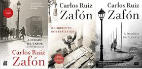 KIT 3 LIVROS Carlos Ruiz Zafón A cidade de vapor + O labirinto dos espíritos + A sombra do vento Capa - SUMA
