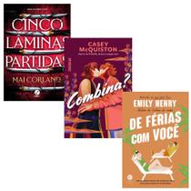 Kit 3 Livros, Cinco lâminas partidas + Combina + De Férias Com Você, Emily Henry, Casey McQuiston, Mai Corland