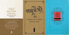 KIT 3 LIVROS Cinco minutos por dia + Uma Pergunta Por Dia + Queime depois de escrever - Sextante KIT 3 LIVROS Cinco minutos por dia + Uma Pergunta Por Dia + Queime depois de escrever - Sextante