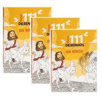 Kit 3 Livros Coleção Meus 111 Desenhos Colorir Da Bíblia