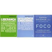 Kit 3 Livros Daniel Goleman Liderança Foco Inteligencia - Objetiva