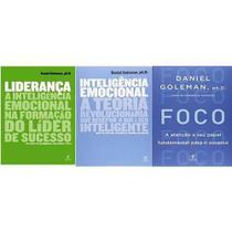 Kit 3 Livros Daniel Goleman Liderança Foco Inteligencia