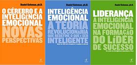KIT 3 LIVROS Daniel Goleman O cérebro e a inteligência emocional + Inteligência emocional + Liderança - OBJETIVA