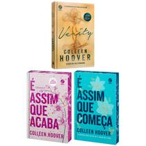 Kit 3 Livros de Romance, É assim que acaba + É assim que começa + Verity (Edições de colecionador) Colleen Hoover
