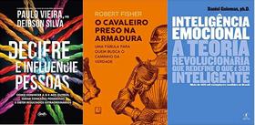 KIT 3 LIVROS DECIFRE E INFLUENCIE PESSOAS + O cavaleiro preso na armadura + INTELIGENCIA EMOCIONAL