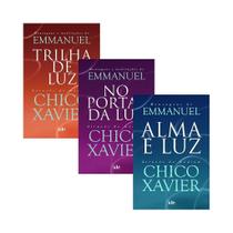 Kit 3 Livros Emmanuel: Alma e Luz, No Portal da Luz e Trilha de Luz - Edição Completa