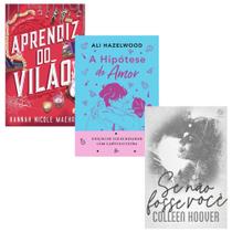 Kit 3 Livros Físico, A hipótese do amor + Se não fosse você + Aprendiz do Vilão, Colleen Hoover, Ali Hazelwood Kit 3 Livros Físico, A hipótese do amor + Se não fosse você + Aprendiz do Vilão, Colleen Hoover, Ali Hazelwood