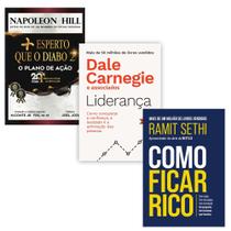Kit 3 Livros Físico, Como ficar rico + Liderança + Mais Esperto que o Diabo 2, O Plano de Ação, 20+1 Dias