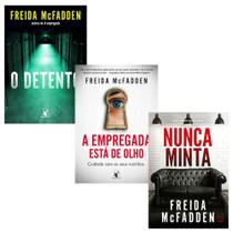 Kit 3 livros físico, O Detento + A Empregada Está De Olho + Nunca Minta - Freida Mcfadden