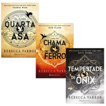 Kit 3 Livros físicos, Quarta asa Livro 1 + Chama de Ferro Livro 2 + Tempestade de Ônix Livro 3, Rebecca Yarros