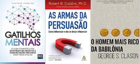 kit 3 livros Gatilhos Mentais + As armas da persuasão + O homem mais rico da Babilônia - HarperCollins