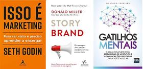 KIT 3 LIVROS Isso é marketing + Storybrand + Gatilhos mentais