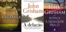 KIT 3 LIVROS John Grisham Herança + A delação + Justiça a qualquer preço - Rocco